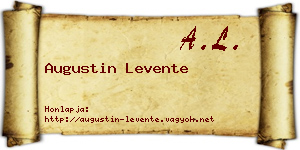 Augustin Levente névjegykártya